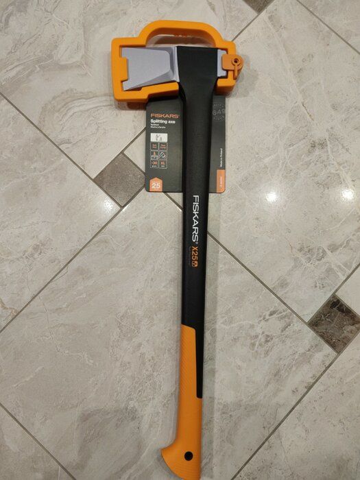 img 1 attached to Fiskars X25 Splitting Axe: 28-Inch Length for Superior Splitting Power review by Stoyan Nitsov ᠌