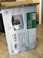 img 1 attached to Cage for dogs Midwest iCrate 1530DD 76x48x53 cm black review by Barbara Cherubini Kl ᠌