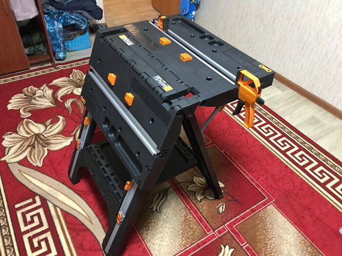 img 2 attached to WORX WX051 Pegasus: The Ultimate Folding Work Table & Sawhorse for Every Handyman review by Michal Adach ᠌