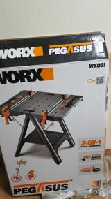 img 5 attached to WORX WX051 Pegasus: The Ultimate Folding Work Table & Sawhorse for Every Handyman