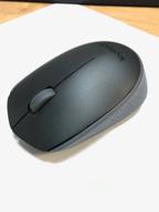 img 3 attached to Logitech M171 Black and Blue RF Wireless + USB Optical Mouse with 1000DPI, Ambidextrous Design review by Mateusz Swierczynski ᠌