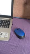 img 1 attached to Logitech M171 Black and Blue RF Wireless + USB Optical Mouse with 1000DPI, Ambidextrous Design review by Kiril Lakyurski ᠌