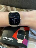 img 1 attached to Amazfit GTS 4 mini smart watch, black midnight review by Anka Balazova ᠌
