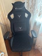 img 1 attached to Computer chair Bureaucrat Knight Outrider gaming, upholstery: velvet, color: black velvet review by Iveta Sedlackova ᠌