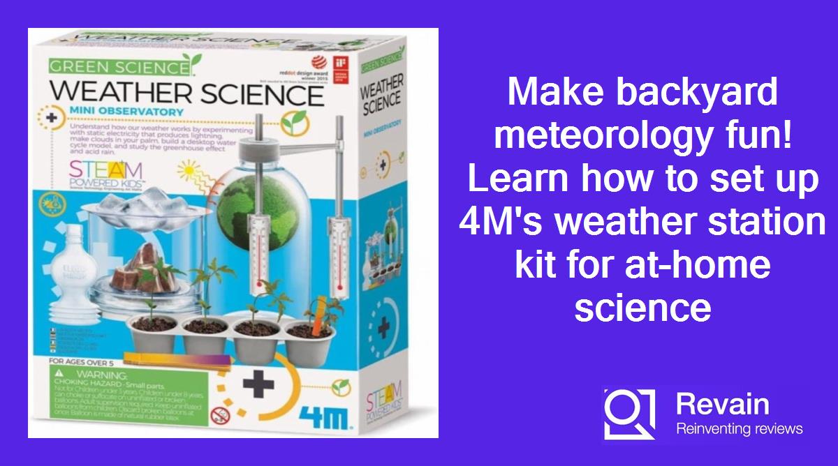 Make backyard meteorology fun! Learn how to set up 4M's weather station kit for at-home science