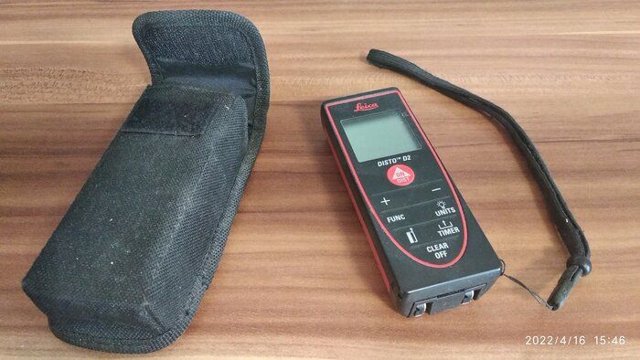 img 1 attached to 📏 Leica 838725 DISTO D2 New 330ft Laser Distance Measure with Bluetooth 4.0, Black/Red, Compact Design review by Momchil Ninov ᠌
