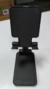 img 8 attached to Adjustable smartphone stand, universal desktop holder for phone and tablet