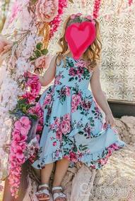 img 8 attached to Timelessly Charming: Flofallzique Vintage Toddler Sundress - Exquisite Clothing for Wedding-Ready Girls