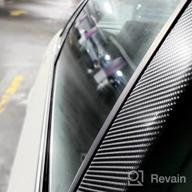 img 1 attached to Transform Your Ride With DIYAH 4D Black Carbon Fiber Vinyl Wrap - Air Release, Anti-Wrinkle, 120" X 60 review by Brian Summers