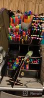 img 1 attached to Organize Your Desk With Marbrasse Upgraded Wooden Pencil Holder - Art Supply & Stationary Organizer Caddy (B16GZ-Cherry) review by Adam Cornelison