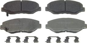 img 4 attached to Wagner ThermoQuiet MX914 Semi-Metallic Brake Pad Set for Enhanced Performance on Disc Brakes