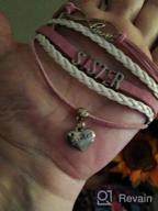 img 1 attached to 💖 Charming Sister Bracelet Set - Adorable Heart Pendant Bracelet for Sisters, Women, Girls review by Toni Chapman