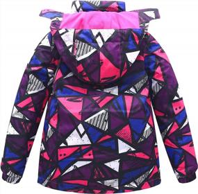 img 1 attached to Waterproof Fleece-Lined Jacket With Hood For Girls And Boys - Windproof Rain Coat