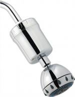 4-stage ifilters if-sf-ch shower filter with massaging showerhead - dechlorinate & balance ph with kdf, chrome logo
