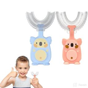 img 4 attached to Shaped Toothbrush Silicone Toddlers Children Baby Stationery