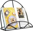 maxgear metal cookbook stand: keep recipes handy with cast iron book holder for kitchen counter logo