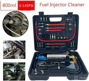 img 4 attached to 🚗 TABODD Fuel Injector Cleaner Kit 800ML - Non-Dismantle Fuel Injector Tester & Cleaner Tool Set for Petrol Cars (0-145PSI) - Automotive Fuel System Injector Cleaner