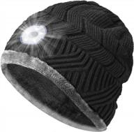 light up the night with the led beanie hat - perfect gift for outdoor adventures and holiday season logo