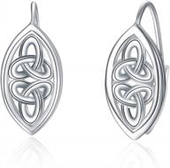 серьги-подвески из стерлингового серебра с элегантным дизайном winnicaca leverback для женщин логотип