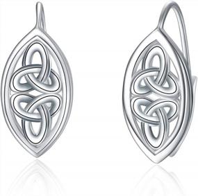 img 4 attached to Sterling Silver Dangle Drop Earrings With WINNICACA'S Elegant Leverback Design For Women