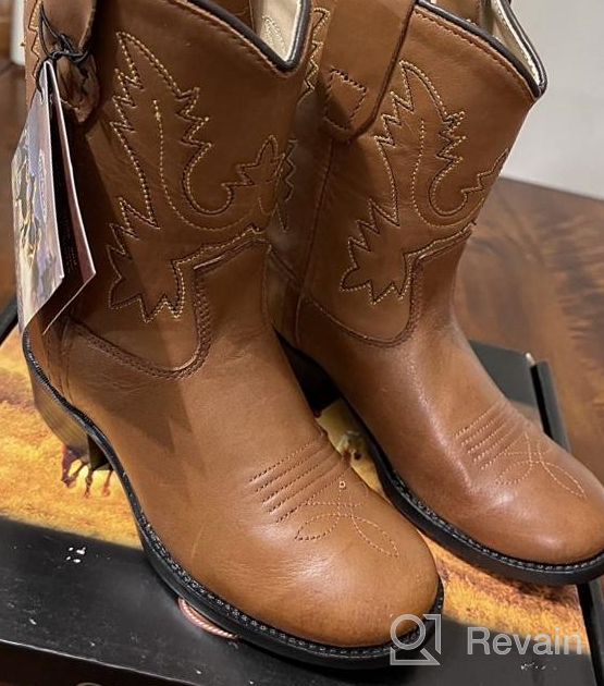 img 1 attached to Authentic Old West Cowboy Infant 3129 Boys' Boots: Timeless Style and Comfort for Little Wranglers review by Keith Saywon