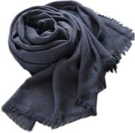 cozy up in style: warmword oversized cotton scarfs in vibrant colors - must-have women's accessories! логотип