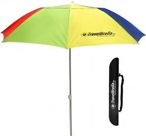 img 2 attached to EasyGoProducts EasyGo Travel Beach Umbrella For Cruise, Airplane, Train And Small Car