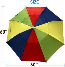 img 3 attached to EasyGoProducts EasyGo Travel Beach Umbrella For Cruise, Airplane, Train And Small Car