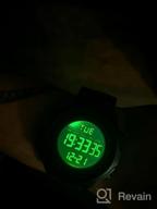 img 1 attached to Waterproof Digital Sports Watch For Men With Stopwatch, Alarm, And LED Backlight - Ideal For Military Use - CKE Brand review by Roy Reeves