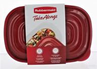 🍱 прямоугольные контейнеры с крышками rubbermaid take alongs - 3 шт.: беспрецедентное решение для хранения продуктов логотип