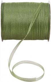 img 3 attached to Grass Green 1/4 Inch Sheer Organza Ribbon 500 Yards - BENECREAT Sparkle Gift Wrapping Ribbon For St. Patrick'S Festival Decoration DIY Crafts Arts & Garden
