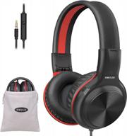 simolio foldable over ear headphones: wired, with microphone, adjustable headband, volume limitation, and share jack – ideal for kids, school, travel, computer, and laptop use. logo