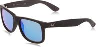 ray ban justin sunglasses rb4165 plastic logo