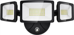 img 4 attached to Onforu 55W LED Dusk To Dawn Security Lights: Powerful Floodlights For Outdoor Safety And Convenience