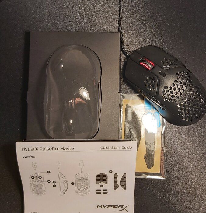 img 1 attached to HyperX Pulsefire Haste: Ultra Lightweight Wireless Gaming Mouse with 100 Hour Battery Life - White review by Boyan Boyanov ᠌