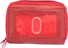 img 1 attached to Silver Protected Womens Leather Organizer Women's Handbags & Wallets : Wallets