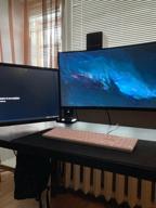 img 1 attached to Mount ONKRON G200 for two monitors 13"-32" desktop, 2 x 9 kg, gas lift, black review by Adam Walendzik ᠌