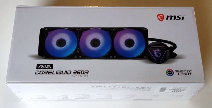 img 1 attached to MSI MAG Core Liquid 360R V2 - RGB AIO CPU Liquid Cooler - 360mm Radiator - Triple 120mm RGB PWM Fans - Rotating Cap Design review by Mateusz Kot ᠌