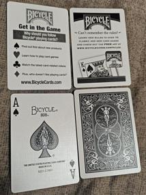 img 2 attached to Large Print Bicycle Playing Cards - 2 Pack