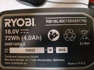 img 1 attached to Battery RYOBI RB18L40 Li-Ion 18 V 4 Ah review by Micha Jelonek ᠌