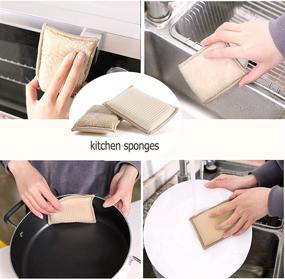 img 2 attached to JINYUDOME Sponges Kitchen Reusable Absorbent Cleaning Supplies