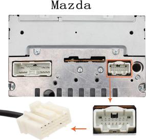 img 2 attached to 🔌 Yomikoo Aux Adapter for Mazda 3 2004-2008/5 2005-2009/6 2002-2008/RX-8 2004-2006/CX-7 2007-2008 - Car Audio CD Changer 3.5mm AUX Cable