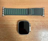 img 3 attached to Apple Watch Ultra 49mm Titanium Case Cellular Smart Watch, Titanium/Black and Gray Trail Loop review by Agata Kamia-Jabo ᠌
