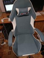 img 2 attached to Armchair fabric computer gaming gaming office ergonomic gaming chair review by Jnis ubars ᠌