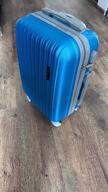 img 1 attached to TEVIN case, ABS plastic, support legs on the side wall, 37 l, size S, blue review by Kiril Venev ᠌