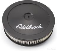 edelbrock 1203 pro-flo черный воздушный фильтр с круглым диаметром 10 дюймов и бумажным элементом 2 дюйма: повышение производительности двигателя. логотип