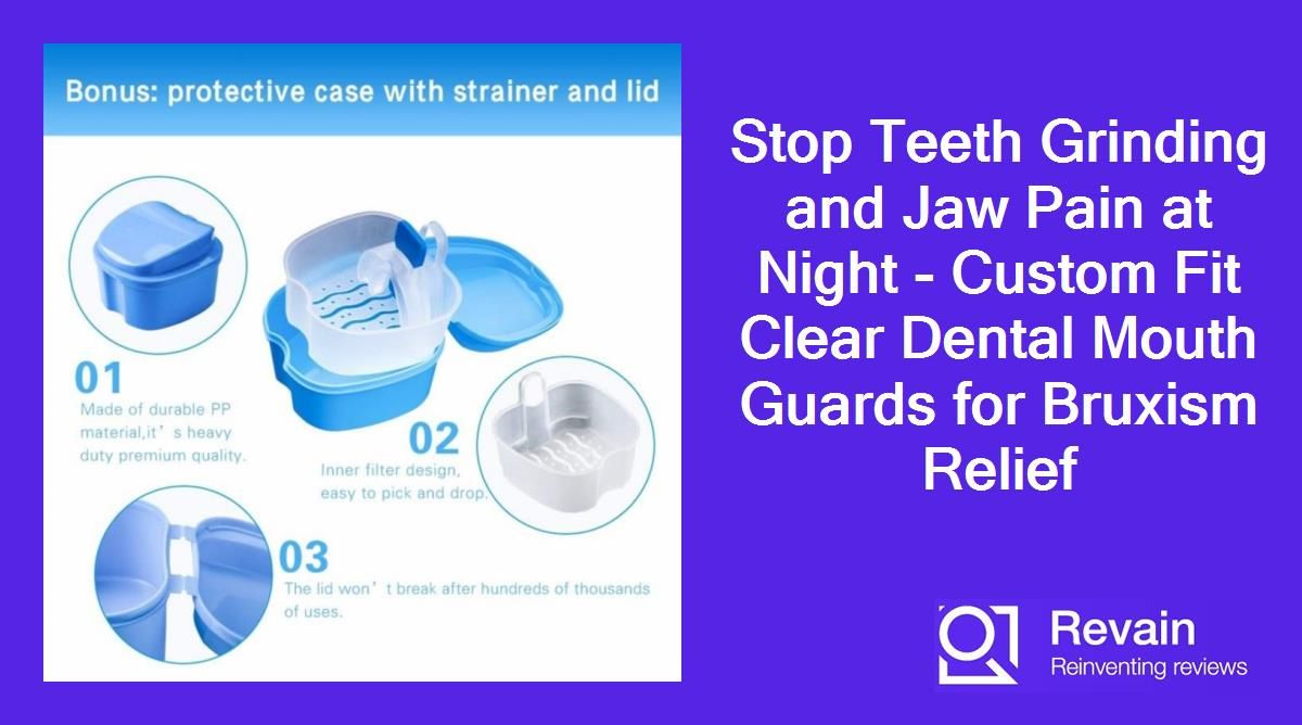 Article Stop Teeth Grinding and Jaw Pain at Night - Custom Fit Clear Dental Mouth Guards for Bruxism Relief