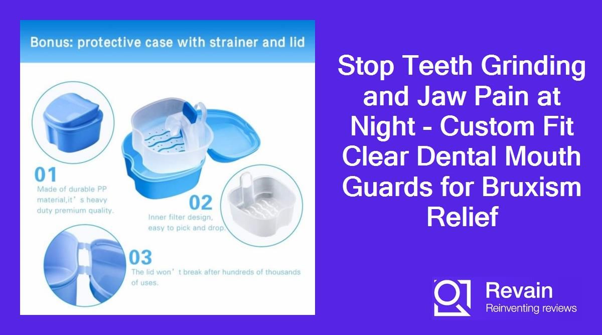 Stop Teeth Grinding and Jaw Pain at Night - Custom Fit Clear Dental Mouth Guards for Bruxism Relief