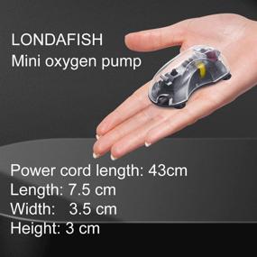 img 2 attached to LONDAFISH Mini Air Pump 0.8W with Air Stone & Tube - Efficient Aquarium Oxygen Pump