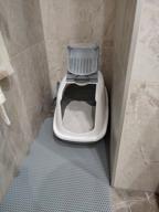 img 1 attached to Toilet house for cats SAVIC Nestor 56x39x38.5 cm white/black 1 pc. review by Ada Rola ᠌
